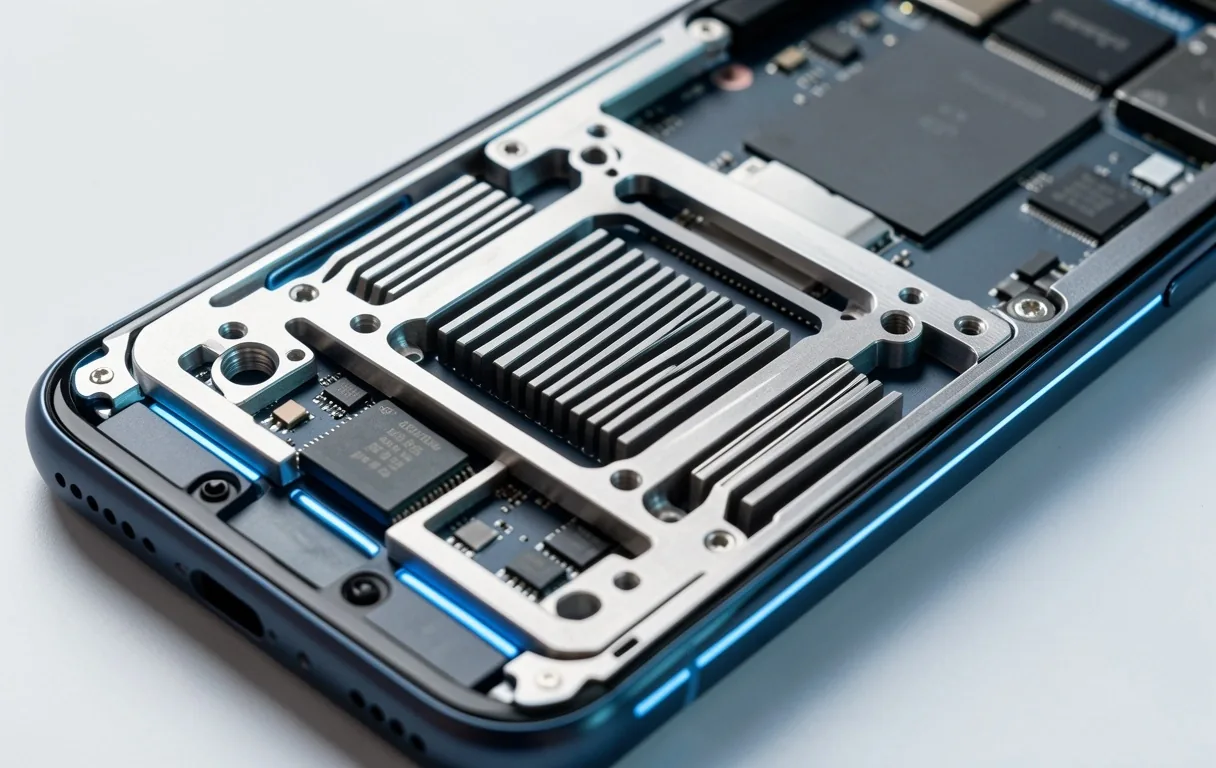 Structural detail of mobile hardware